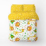 Підліткова постільна білизна Мадагаскар 163008 Home Line жовто-зелена