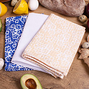 Набір із 3 вафельних кухонних рушників 612 Lightness Mirson