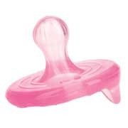 Пустышка силиконовая Вишенка с естественным движением соска 6-36мес Nuby pink