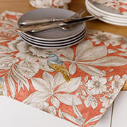 Серветка бавовняна Пташка на теракоті Прованс