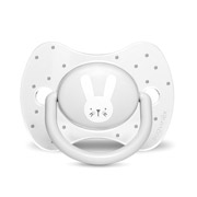 Пустушка силіконова фізіологічна 18+ місяців Hygge Затишні історії Сірий зайчик Suavinex 306617