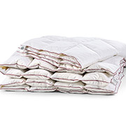 Ковдра пухова касетна Зима DeLuxe білий пух 98% MirSon 030