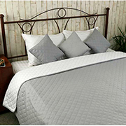 Покривало стьобане двостороннє White Grey Руно 