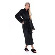 Халат унісекс довгий велсофт German Volf 24157 чорний