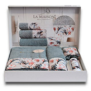 Набір Della gri La Maison 3 рушники та парфум для білизни