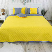 Покривало декоративне двостороннє Yellow Grey Руно