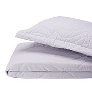 Покривало з наволочками бавовняне Bardoc SoundSleep двостороннє графіт+сірий 