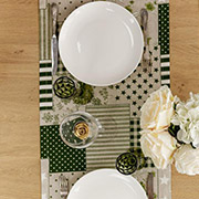 Доріжка Печворк зелений Господиня Прованс