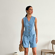 Жилет жіночий Art Knit блакитний