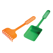 Лопатка з граблями "Замок" фіолетово-помаранчевий
