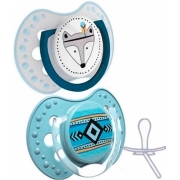 Пустушка силіконова динамічна Indian summer Boy 6-18 міс. (2 шт.) Lovi 22 / 857boy