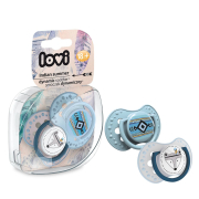 LOVI Пустушка силіконова динамічна 18 м-ців 2 шт. Indian summer Boy блакитний