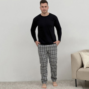 Піжама чоловіча демісезонна Cosy сіра клітка