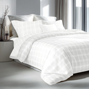 Постільна білизна сатин жаккард Jacquard Sofino White SoundSleep білий