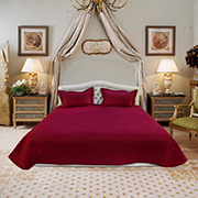 Покривало з наволочками Arya 8208 бордове