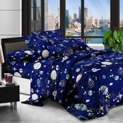 Комплект постільної білизни полікоттон Selena Всесвіт 600266
