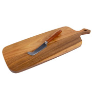 Дошка обробна та ніж для сиру 40х14х1,5 см Lefard 815-074