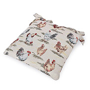 Подушка для стільця Пташиний двір Poule Villa Grazia з тефлоном