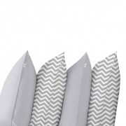 Набір наволочок Grey And Grey Zigzag Cosas ранфорс