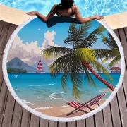 Рушник пляжний круглий із бахрамою Homytex Мрії