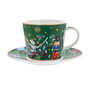 Набор чайный фарфоровый 2 предмета 220 мл Green Christmas Lefard 922-073
