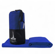 Рушник спортивний дорожній мікрофібра Love You синій