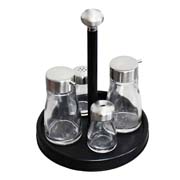 Набір ємностей для спецій і соусів 17,5x21,5 см Lemax LF-58050 хром