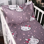 Наволочка 17-0691 Cat with a paw бязь MirSon