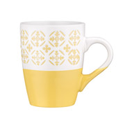 Чашка керамическая 320 мл Ornament Ardesto AR3045YW желто-белая