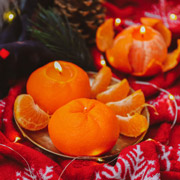 Свічка соєва 4х6 см S Мандарин