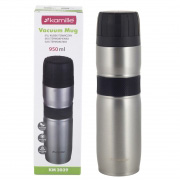 Термос із нержавіючої сталі Kamille 950мл 2039 сірий