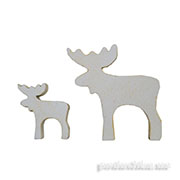 Декоративная игрушка Лось белый