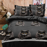 Постільна білизна Котики black 600901 полікоттон Selena