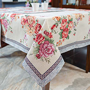 Скатерть гобеленовая Villa Grazia Premium Летний букет