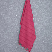 Рушник для сауни та пляжу Stone Stripe Arya червоний