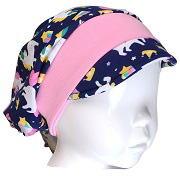 Шапочка для дівчинки Татошка 1/05сід інтерлок синій