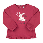 Лонгслів для дівчинки ФТ19 інтерлок Бембі L00-червоний