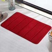 Килимок у ванну з ефектом пам'яті однотонний Homytex бордовий