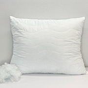 Подушка антиалергенна стьобана Doux Reve мікрофібра Lelit біла на блискавці