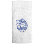 Рушник з вишивкою махровий великодній Пасхальний SoundSleep білий