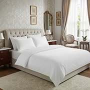 Комплект постільної білизни Luxion SoundSleep сатин 100% бавовна 140г білий