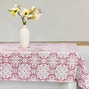 Скатертина Вензель панама Вілюта бордо