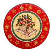 Тарілка порцелянова 21 см Christmas Collection Lefard 986-135