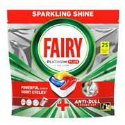 Капсули для посудомийних машин 25 шт Лимон Все в 1 Platinum Plus Fairy 8700216236386