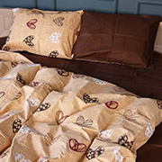 Наволочка 17-0705 Toffee Hearts бязь MirSon
