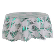 Скатертина кругла Lefard зелена