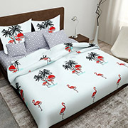 Постільна білизна Фламінго червоний бязь Selena 100474