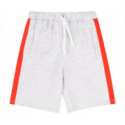 Шорти для хлопчика Bembi ШР724 трикотаж двонитка сірий з червоним