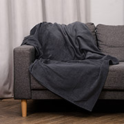 Плед флісовий люкс Derby Sonex сірий