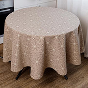 Скатертина кругла бавовняна Кориця Прованс